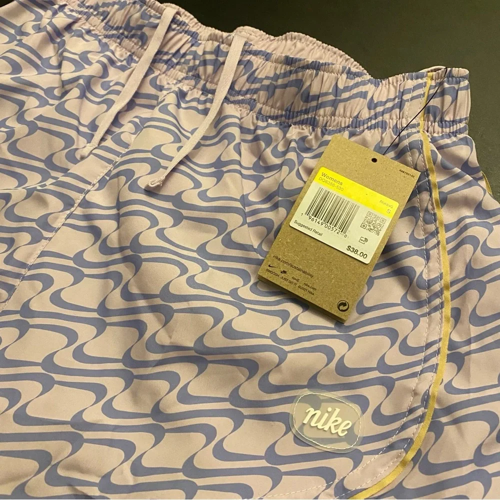 NWT Nike small dri-fit running shorts (purple & yellow) - Picture 4 of 4